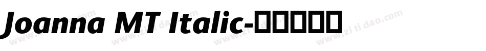 Joanna MT Italic字体转换
